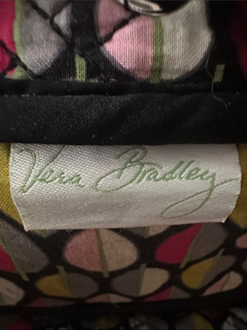 SUPER SOFT Vera Bradley Black Quilted Backpack lots of deep pockets